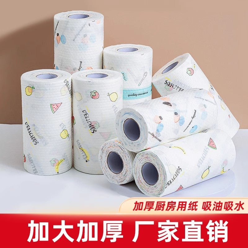 Lazy Rag Kitchen Wet And Dry Washable Reusable Paper Household Cleaning Disposable Dishwashing Cloth Absorbent - Image 3